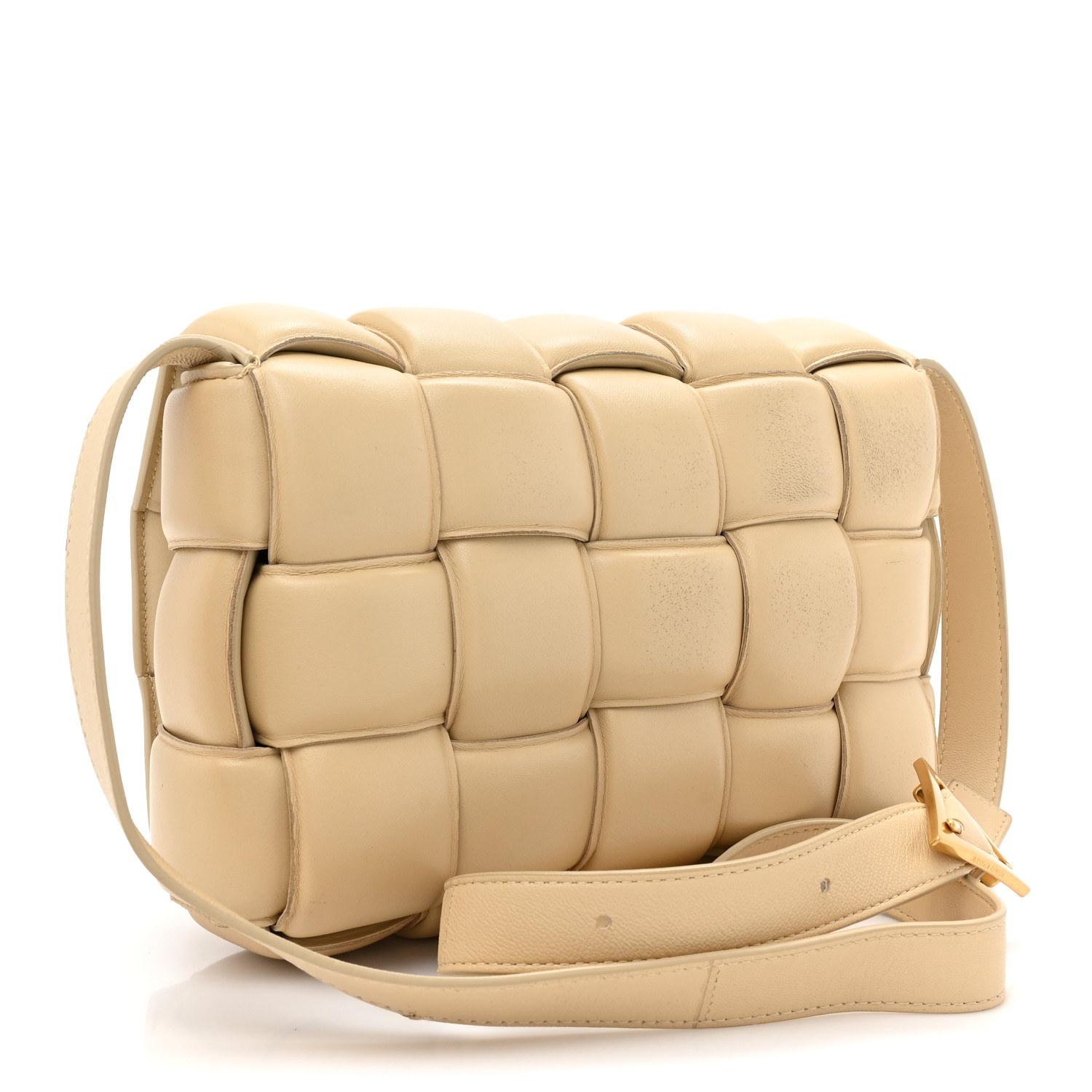 Bottega Veneta Nappa Maxi Intreccio Padded Cassette Crossbody Bag Porridge - Image 3