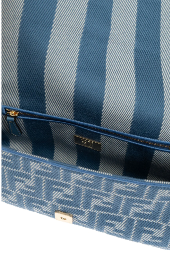 Fendi Baguette FF Jacquard Denim - Image 4